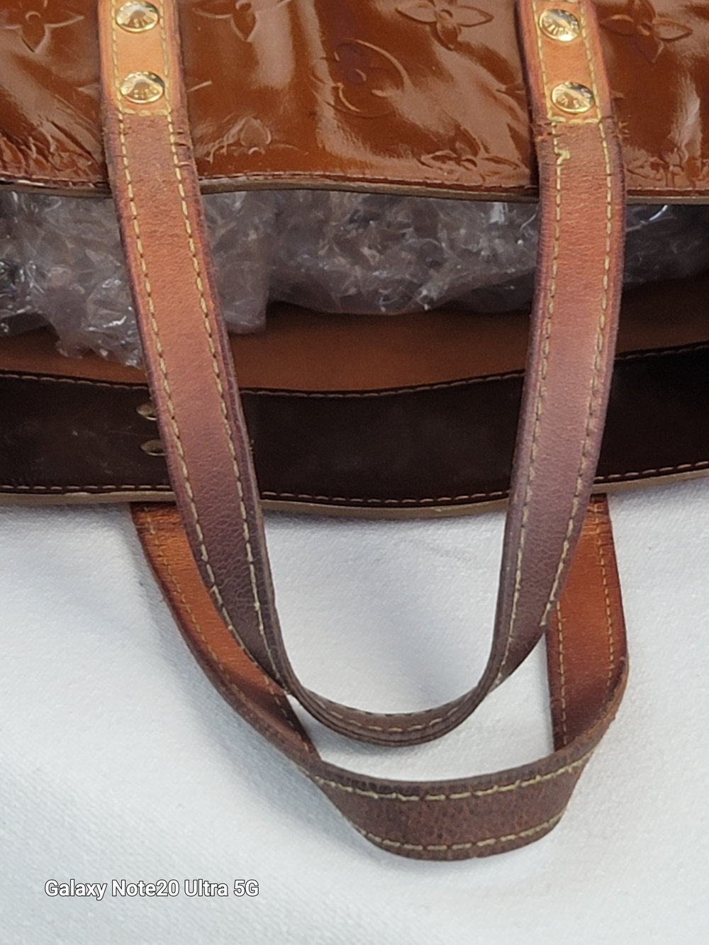Louis Vuitton Vernis Brown Monogram Alma-Style Tote - Picture 12 of 15